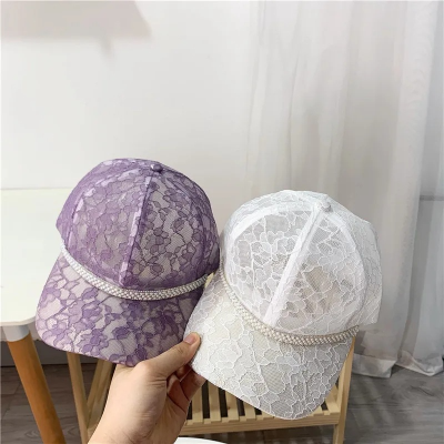 Spring and Summer Laser Lace Breathable Sun Hat Japanese and Korean Baseball Cap Female Ins Fashion Brand 