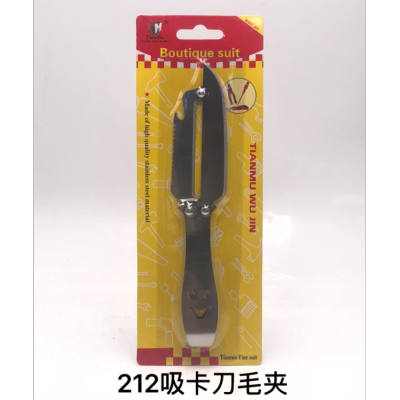 Paper Card Knife Hair Clip Multifunctional Gadget 2 Yuan Store Supply