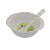 L1344 0497# Hat Bowl Cute Cartoon Melamine Dinnerware Kindergarten Eating Children's Sucking Disc Small Bowl