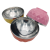 L6543 13# Color Double Layer Insulation Bowl Children's Bowl Drop-Proof and Hot-Proof Korean Household Iron Bowl Yiwu Small Commodity