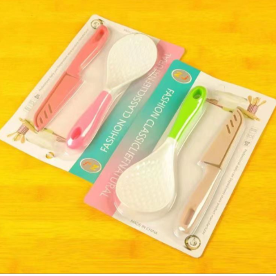 313-T2 Two-Color Meal Spoon Fruit Knife Melon Fruits and Vegetables Planing Knife Peeler Portable Banana Apple Yiwu Small Commodity