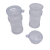 F1723 Acrylic Cruet Seasoning Box Kitchen Seasoning Jar Home Salt Shaker Seasoning Box Spice Jar Flavor
