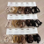 korean style nylon black hair rope bold type south korea hair accessories rubber band hair band hair rope hair band rubber band headdress