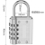 NF password padlock gym wardrobe dormitory drawer luggage bag zipper Mini small lock head password lock