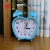 Metal creativity children's fashion clock cute classic mute night light student Bell learning bedside alarm clock loud