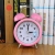 Metal creativity children's fashion clock cute classic mute night light student Bell learning bedside alarm clock loud