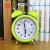 Metal creativity children's fashion clock cute classic mute night light student Bell learning bedside alarm clock loud