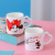 Mickey Minnie Couple's Cups Cartoon Ceramic Cup Household Mug Breakfast Cup Handle Cup Milk Cup