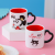 Mickey Minnie Couple's Cups Cartoon Ceramic Cup Household Mug Breakfast Cup Handle Cup Milk Cup