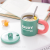 Good-looking Mug with Cover Spoon Ceramic Cup Children Cute Girl Household Drinking Cups Couple Coffee and Breakfast Cup