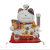 Factory Wholesale White Lucky Cat Business Booming Ceramic Creative Electric Waving Paws Fortune Cat Handheld Fan