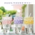 Ice Crushing Fresh and Elegant Glass Cup Fashion Trendy Style Glass Straw with Letter Coat Pattern