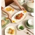 Korean Style Fresh Tableware, Light Yellow Grass Green Matching Fashion Fresh Adds Vitality to Life