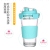 Color Sealed Glass Heat Resistant with Cover Sealed Glass Student Water Cup Portable