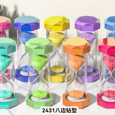 New Multi-Store Timer Hourglass Octagon Diamond Creative Decoration Children like