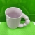 Creative Sugar Gourd Handle Ceramic Cup Cartoon Cute Girl Milk Cup Desktop Water Cup