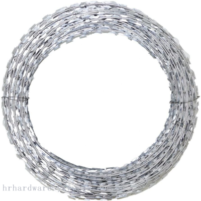 1Razor wire with hot dipped galvanized barbed for Sale