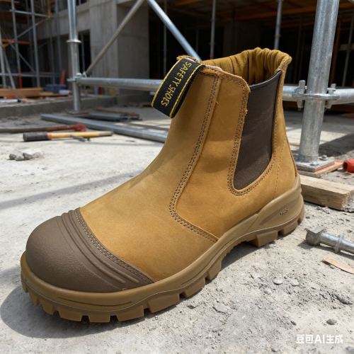 黄色牛皮高邦防砸劳保鞋 防砸钢头 耐磨防滑 工厂直供 限时特价