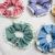 Large Intestine Ring New Internet Celebrity Floral Edge Satin High-Grade Temperament Hair Band Hair Rope Rubber Band Hair Accessories Head Accessories