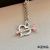 Forever Love Love Niche Design Steel Necklace Women's High-Grade Exquisite Clavicle Chain Internet Celebrity Elegant Accessories Jewelry