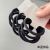 Black Rubber Band Minimalist Basic Base Head Rope Ponytail Rubber Band All-Match Hair Band Hair Rope High Elasticity Strong and Durable