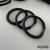 Black Rubber Band Minimalist Basic Base Head Rope Ponytail Rubber Band All-Match Hair Band Hair Rope High Elasticity Strong and Durable