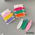 Seamless Barrettes Bangs Side Clip Candy Color a Wire Fence Red Barrettes Side Minimalistic Headdress Hairpin Hair Accessories