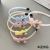 Children's Toothed Non-Slip Headband Girl's Embroidered Bow Baby Cute Headband Hair Accessories Princess Cartoon Head Accessories