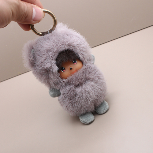 cute sleeping doll 10cm plush doll boys and girls handbag pendant panda keychain child comfort toy gift