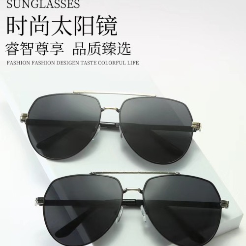 新款金属偏光太阳镜 男女开车驾驶墨镜 旅游户外偏光太阳眼镜批发