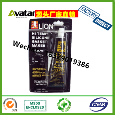 LiON HI-TEMP Gasket Maker Customized Brand Air Compressor Black Gasket Maker Silicone