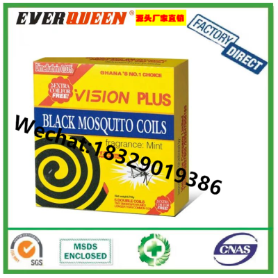 VISION PLUS BLACK MOSQUITO COILS Foreign Trade Export Mosquito Coil Long-Lasting Mosquito Repellent Wholesale
