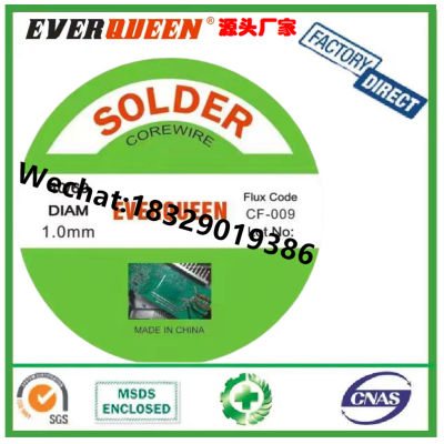 SOLDER COREWIRE EVERQUEEN 0.8/1.0/1.2/1.8mm Solder Wire 16oz Sn99Ag0.3Cu0.7 High Quality Purity Lead Free Solder Wire