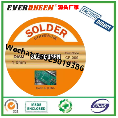 Solder Wire EVERQUEEN Customized Flux Rosin Core 1.8% Tin Lead Solder Wire 63/37 Sn63Pb37 Electrical Soldering