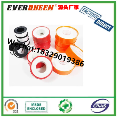Professional Production Thickness 0.075-0.2mm Red Ptfe Thread Seal Tape