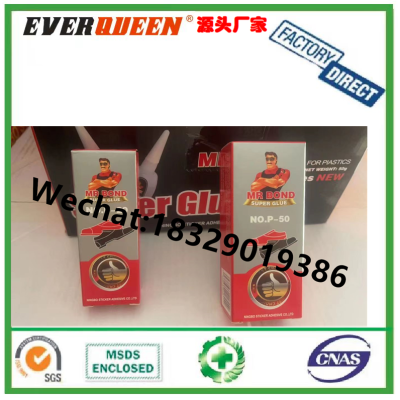 Mr Bond Hot Sale Africa Nigeria 502 Glue Plastic Bottle All-Purpose Adhesive Shoe Glue Super Glue