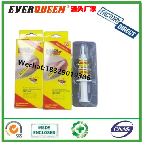 ROACH DOCTOR盒装蟑螂饵剂针筒型型氯虫精灭杀蟑螂胶饵器吸卡