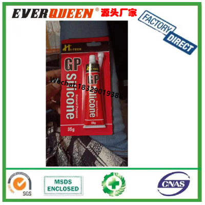 POWER TEC  Silicone Red Bottle Transparent Silicon Sealant Acid Waterproof Silicone Adhesive Silicon Sealant