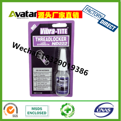 Low Intensity Anaerobic Adhesive Metal Screw Thread Locking Sealant Thread Locker 2243 222 271Glue