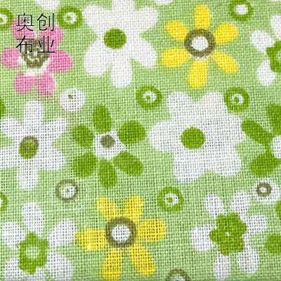 Cotton Printed Plain Fabric Small Floral Fresh Fabric Handcraft Patchwork Bag Dress Bedding Decorative Cloth