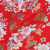 National Style Bronzing Fabric Flower-Bird Print Costume Clothing Home Textile Fabric Festive Crane Ornament Gold Pink 