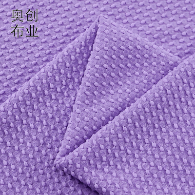 Bubble Jacquard Stretch Knitted Swimsuit Fabric Dot Cut Flower Cocoa Grain Swimsuit Yoga Clothes Knitted Fashion Fabric