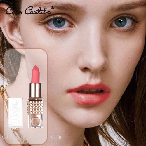 color castle velvet matte lipstick lip lacquer makeup cosmetics waterproof nonstick cup lipstick 12 colors