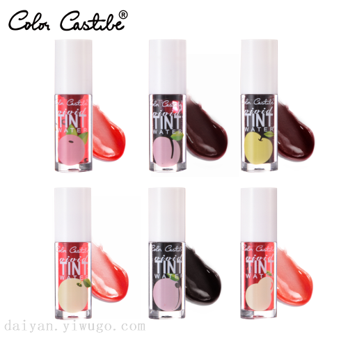 color castle popular foreign trade 6-color box lip gloss suit lipstick water nonstick cup lip lacquer wholesale