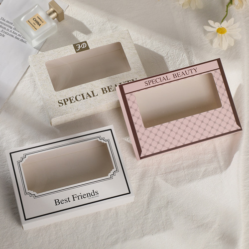 内裤内衣天地盖开窗包装盒 透明可视服装包装彩盒 围巾收纳礼盒