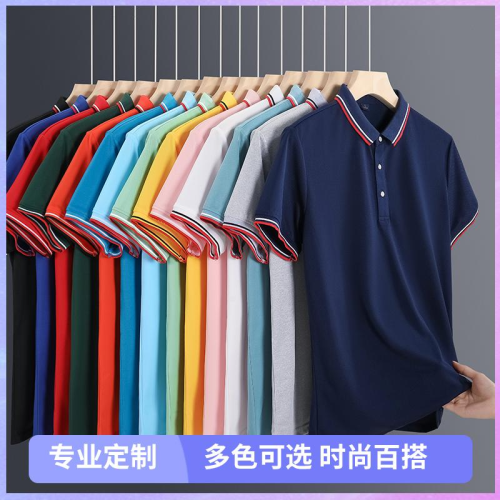 Polo衫定制翻领短袖工作服刺绣工衣t恤企业文化广告衫印Logo