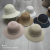 French Style Lace Strap Big Brim Beach Hat Seaside Play Straw Hat Female Sun-Proof All-Matching Fashion Rhinestone Bucket Hat