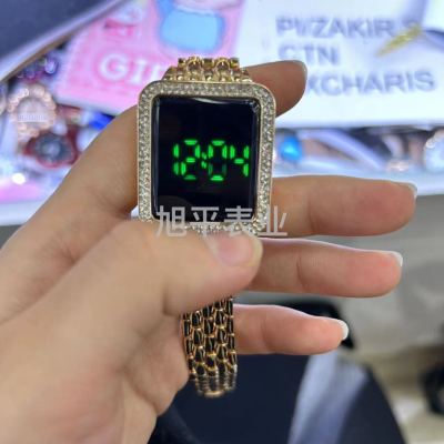 led touch watch