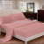 Solid Color Fitted Sheet Three Piece Set