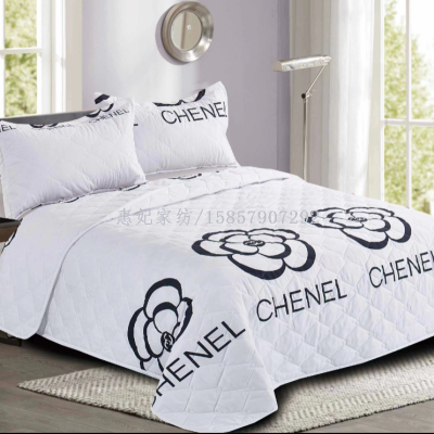 Bed cover embroidery 3-piece set